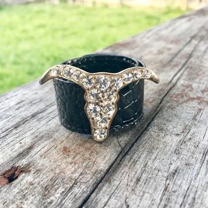 Crystal Ling Horn Bling Wrap Bracelet